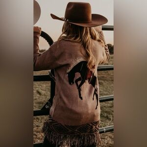 Women's Tan Cardigan Sweater